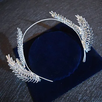 Kórejský nový list super flash vŕtať špirála hairbands svadobné hlavu nosenie studio svadobné doplnky do vlasov veľkoobchod