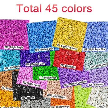 L*bude 3024 Plastové Malé Stavebné Bloky Tehla Príslušenstvo 1X1 Doska Č. 21 Svetlé Červené Pixel Art DIY Vzdelávacie Hračky Pre Dospelých