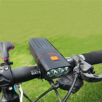 L2/T6 LED Bicyklov Svetla USB Nabíjateľná Baterka 5200mAh Horský Bicykel Svetlometu Nepremokavé MTB Predné svetlo s 18650 Batérie