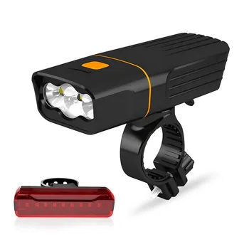 L2/T6 LED Bicyklov Svetla USB Nabíjateľná Baterka 5200mAh Horský Bicykel Svetlometu Nepremokavé MTB Predné svetlo s 18650 Batérie