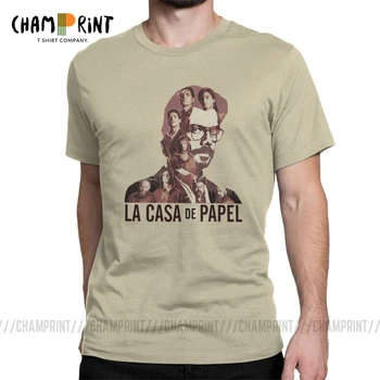 La Casa De Abstraktných Fanart pánske Tričko Retro Tričká Krátky Rukáv Crewneck-T-Shirts Bavlna Pôvodná Topy