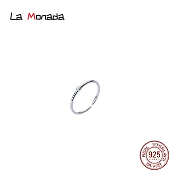 La Monada 53 mm-56mm 925 Striebro Prstene Pre Ženy Módne Šperky Nastaviteľné Žena Krúžky Pre Dievčatá Na Prsty Žena Krásna