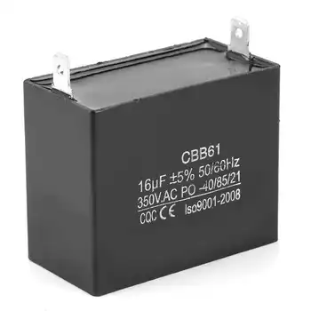 Laboratórne Napájacie CBB61 Motor Beží Začína Kondenzátor Generátor CQC 350V AC 16uF 50/60Hz Nastaviteľné Prepínanie Napájania