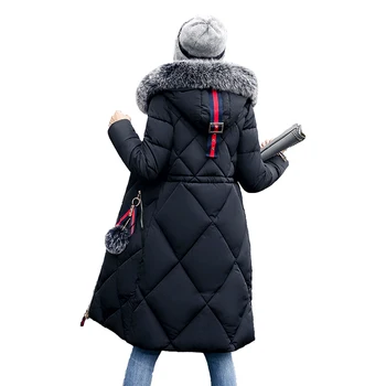 Lacné, veľkoobchod Ženy zimný kabát 2017 ženy teplé outwear Dole Bavlnená Bunda kabát Dámske Oblečenie Vysokej Kvality TA1050