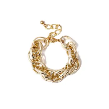 Lacteo Vintage Multi Vrstvený Twist Reťazca Visieť Náramok Šperky pre Ženy 2020 Prehnané Kolo Kríž Reťazca Kúzlo Náramok