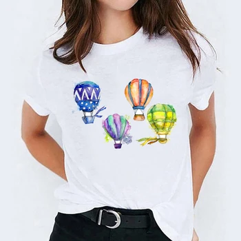 Lady T-košele pre Ženy Cartoon Kvet Kvetinový Láska Krátky Rukáv Dámske Tlače Top Dámske Grafické Tričko Ženský Čaj T-Shirt