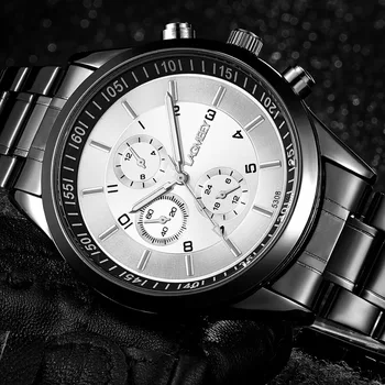 LAGMEEY Business Náramkové hodinky Muži Hodinky Top Značky Luxus Slávneho pánske Quartz Hodinky Balíček Muž Hodiny Relogio Masculino