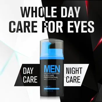 LAIKOU Mužov Day&Night Anti-wrinkle Eye Cream Odstrániť Čierne Oko Kruhu Opuchy Vráskam Očný Krém s 20 g