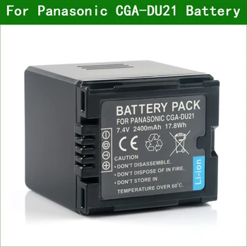LANFULANG 7.4 V 2400mAh CGA-DU21 Hi-kvalitná Náhradná Batéria pre Panasonic CGA-DU12 CGA-DU14 SDR-H258 SDR-H200 NV-GS21