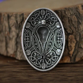 LANGHONG 10pcs Raven Brošňa Legendry Uzol Práce Viking Brošňa Pre Ženy Talizman Šperky