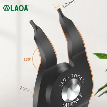 LAOA Mini kliešte na 3 palce v Pravom Uhle Zobák Prenosný Multifunkčný poistný Krúžok Poistný krúžok Kliešte