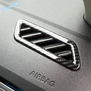 Lapetus Auto Styling Strane klimatizácia AC Zásuvky Otvor Kryt Výbava Fit Pre Volkswagen T-Roc T Roc 2018 - 2021 Uhlíkových Vlákien ABS