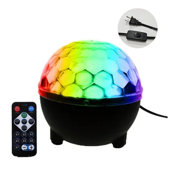 Laserový Projektor Aktivovaný Rotujúce Disco Ball Strany Strobo 3W RGB LED Fáze Svetlá Na Vianoce Domov KTV Svadobné Zobraziť