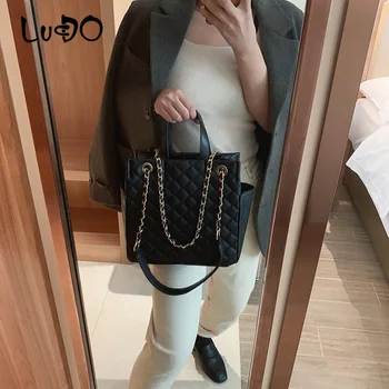 Lattice Reťazca Crossbody Tašky Pre Ženy 2020 Luxusné Kabelky Dizajnér Sac Hlavný Dámy Ženské Rameno Messenger Bag Black Kapsičky