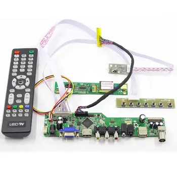 Latumab Nový Držiak pre LP141WX3 TL N2 TV+HDMI+VGA+USB, LCD, LED displej Regulátora Ovládač Rada 14.1 palce 30pins lcd displej