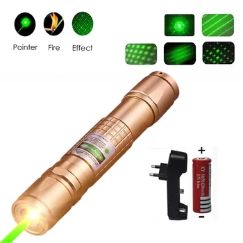 Lazer ukazovateľ lov zelená lazer vysoký výkon taktické Laserový zameriavač Pero 303 Pálenie laserpen Silný laserpointer baterka