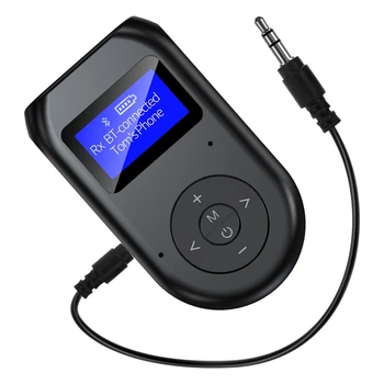 LCD Displej Bluetooth 5.0 o Vysielač, Prijímač, 3.5 mm AUX Stereo s Mic Handfrees Volanie Bezdrôtový Adaptér, AUTO, TELEVÍZOR