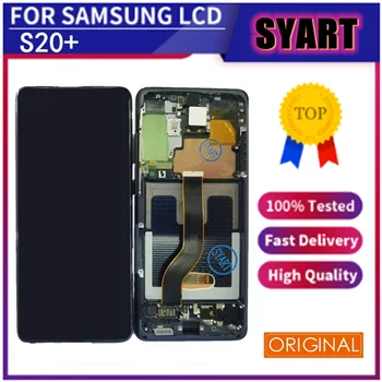 LCD Displej Pre Samsung Galaxy S20 G980 G980F S20+ Dotykový Displej Montáž Nahradiť Pre Samsung S20 Plus G985 G985F Pôvodné Zobrazenie