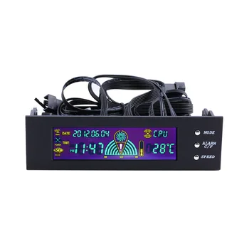 LCD Panel, Ventilátor CPU Rýchlosť Radiča Zobrazenie Teploty 5.25 palcový PC Rýchlosť Ventilátora Regulátor