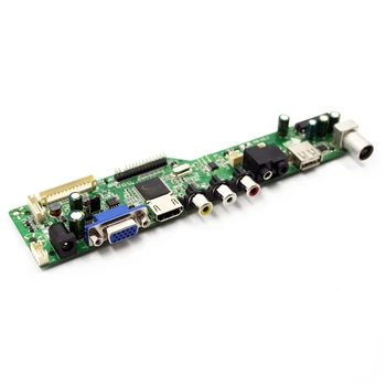 LCD TV radič rada podpora TV AV konektor VGA Audio USB HDMI pre 14.1 palcov 1 280 X 800 LP141WX3-TLB4 M141NWW1-101 M141NWW1-103 LCD