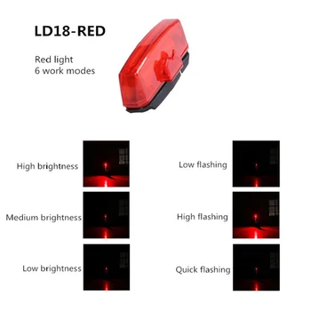 Leadbike Ultra svetlé USB Rechargable LED Bicykel Zadné Svetlo na Bicykli Bezpečnostné Upozornenie Chvost Sídlo Lampa Noc Príslušenstvo