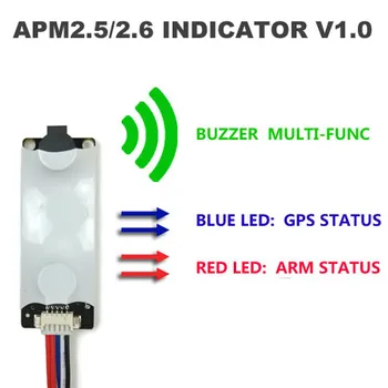 LED & Bzučiak Indikátor V1.0 pre APM 2.8 2.5 APM2.6 MWC Quadcopter Vrtuľník Letu Regulátora DIY Náhradných dielov