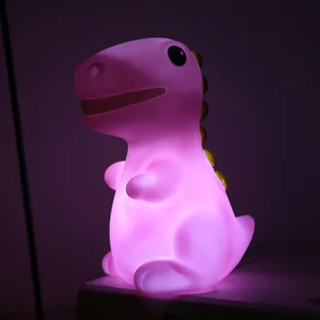 Led Detí Nočné Svetlo Cartoon Dinosaura stolná Lampa Mäkké Roztomilý pre Domáce Dieťa Spálne Dekorácie, Lampy Vianočný Darček Hračky pre deti