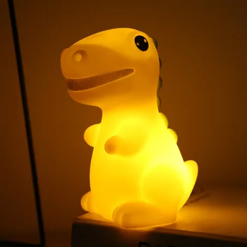 Led Detí Nočné Svetlo Cartoon Dinosaura stolná Lampa Mäkké Roztomilý pre Domáce Dieťa Spálne Dekorácie, Lampy Vianočný Darček Hračky pre deti