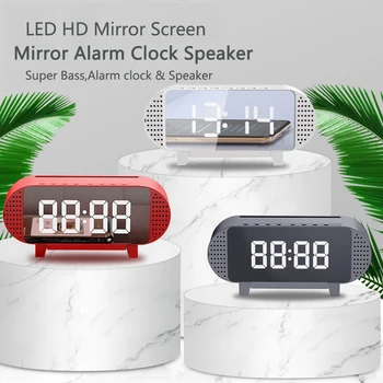 LED Displej Bluetooth Budík Reproduktor Prenosný Wireless Stereo Reproduktory S Handsfree TF Kartu, AUX MP3 Prehrávač Pre Xiao