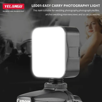 LED Fotografie Svetlo, Lampa Video Kamera Vyplniť Svetla 6500k Pre Canon, Nikon, Sony DSLR Fotoaparát Svetlo Videa na Čítanie