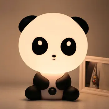 LED Lampa Roztomilý Kreslený Panda Pes, Medveď Dizajn Nočné osvetlenie Spálne Tabuľka Desktop Čítanie Žiarovky pre Dievčatá Valentína Darček 08