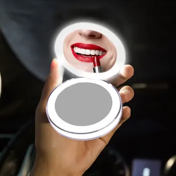 Led make-up Zrkadlo Dotykový Displej Márnosť Svetlá 180 Stupňov Rotácie Stola Pultu Kozmetika Kúpeľňa HD Zrkadlo Dropshipping