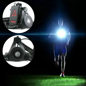 LED Nočné Beží Svetlo Vonkajšie Športové USB Nabíjateľné Hrudníka Lampa Bezpečnosti Jogging Výstražné Svetlo Horák, jazda na Bicykli
