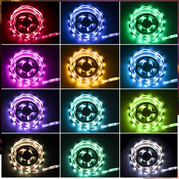 LED Pás RGB Svetla Led SMD Pásky 2835 5050 DC12V Vodotesný LED Svetlo 5/10/15m dióda Páska Flexibilné s diaľkovým