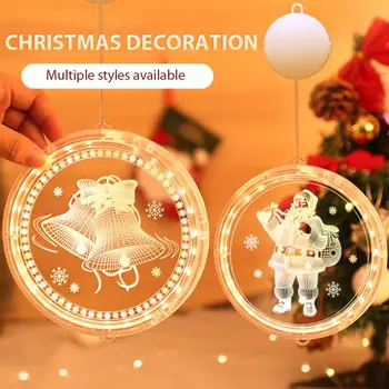 LED reťazec svetlá jeden 3d vianočná výzdoba domov, ozdoby, vianočné ozdoby 2020 navidad vianočné darčeky na nový rok
