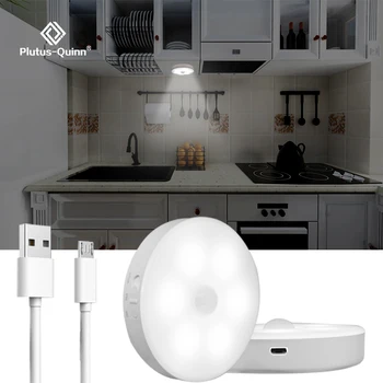 LED Senzor Pohybu Svetelný USB Nabíjateľné LED Svetlo Pod Skrinku Pre Kuchyne, Skrine, Šatník, Spálňa, Schody Nástenné Lampy, Nočné Lampy