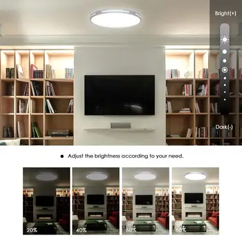 LED Stropné svietidlo Povrchovú montáž na Čítanie Vnútorné Moderného Domova Obývacej Izby, Spálne, Kancelárie Diaľkové Ovládanie Osvetlenia Zariadenie