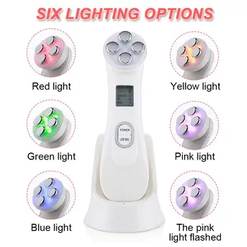 LED Svetlo, Masáž Tváre Tváre Čistiaci Peeling Pórov Čistič Pleti Práčky EMS Ultrazvukové Ďaleko Infračervené Kože Tváre Telo Chudnutie