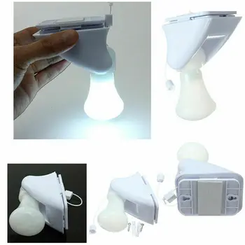 LED Vytiahnite Reťazec Kábel Noc Žiarovky Stenu Stick Up Biela Prenosné Šikovný Spálne, Kúpeľňa Skriňa Skriňa Lampa Napájaný z Batérií