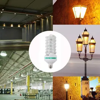 LED Zvýrazniť Špirála Kukurica Žiarovka 85-265V E27, Teplé Svetlo 20W Žiarovky Energeticky Úsporných