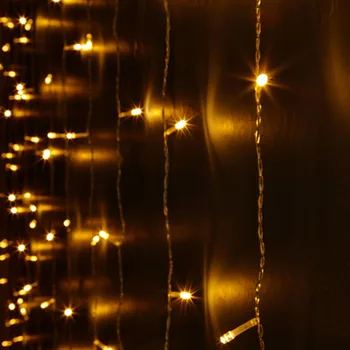 LED Záves Svetlá LED Vianočné Osvetlenie Dovolenku Svetlá Pre Strom Vonkajšie Osvetlenie Dovolenku Svadobný Altánok Dekorácie YK17