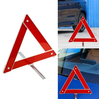 LEEPEE Reflexné Zastavenie tabuľa Auto Trojuholník Výstražný symbol Núdzové Výstražné Znamenie Auto Členenie Výstražný Trojuholník Autá Statív
