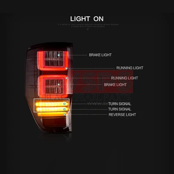 LeftRight LED zadné Svetlá na Úsporu Energie Zadné koncové Svetlá na Čítanie Pre Ford Ranger Raptor T6 T7 PX MK1 MK2 Wildtrak 2012-2018