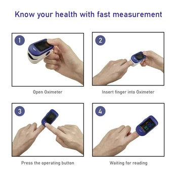 Lekárske Prsta Pulzný Oximeter Displej Kyslíka v Krvi, Snímač Merania Meter pre Domáce Športové De Dedo Oximeter