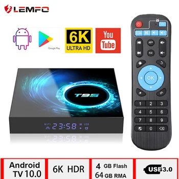 LEMFO T95 H616 Smart TV Box Android 10 4G 64GB Podporu 6K 3D YouTube, Google Play 10.0 Set-Top Box 2020 Media Plyer