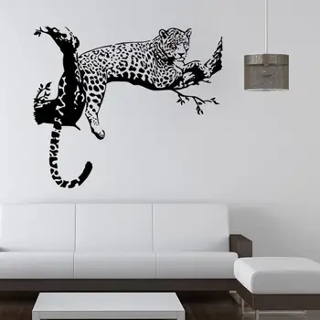 Leopard Samolepky na Stenu Obývacej Izby, Spálne Dekorácie Vymeniteľné Plagát Tapety zvierat samolepky na stenu veľké steny 3.4#5$