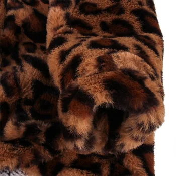 Leopard Zimné Oblečenie pre psy, Pet Fleece Kabát Malé Šteňa Bunda Udržiavať v Teple, psie Oblečenie Vesta s kapucňou oblečenie pre Malé a Stredné Psy