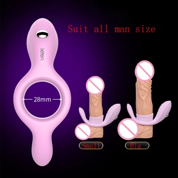 Leten Krúžok na Penis, Sexuálne Hračky, Elektrická Stimulácia Vibračný Penis Krúžky Vibrátor pre Mužov, Oneskorená Ejakulácia Stimulovať Klitoris