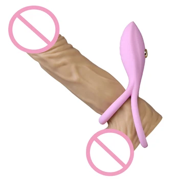 Leten Krúžok na Penis, Sexuálne Hračky, Elektrická Stimulácia Vibračný Penis Krúžky Vibrátor pre Mužov, Oneskorená Ejakulácia Stimulovať Klitoris