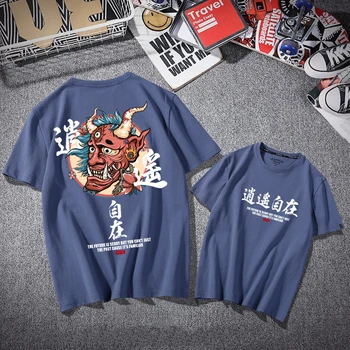 Letné 2021 Nové Cool Graffiti Muž t-shirt Čínsky Štýl, Nadrozmerné Voľné All-Zápas Oblečenie Harajuku Unisex Hip Hop Hot Streetwear